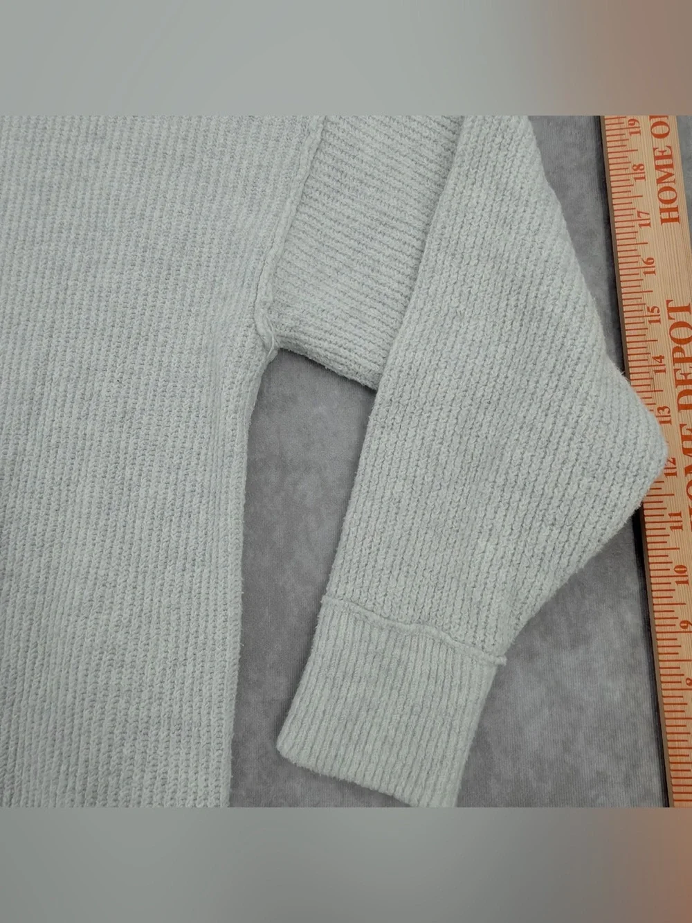 aerie Crewneck Sweater - Light Gray/white - Picture 5 of 14